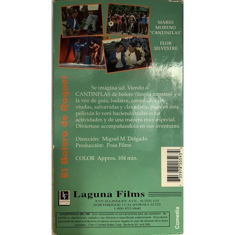 El Bolero de Raquel (VHS, 1992) – Mario Moreno “Cantinflas” – Like New